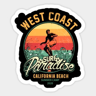 Surf Beach Summer Sticker